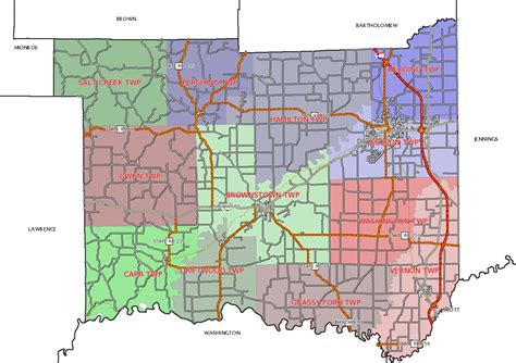 Townships of Jackson County Indiana