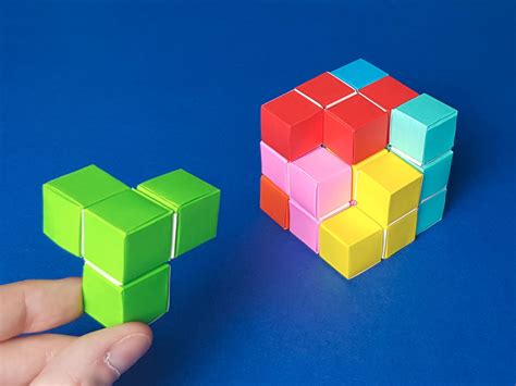 Origami cubes plants