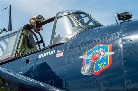 Grumman TBM-3R Avenger stock image. Image of fighter, warplane - 285079