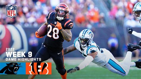 Carolina Panthers vs. Cincinnati Bengals | 2022 Week 9 Game Highlights ...