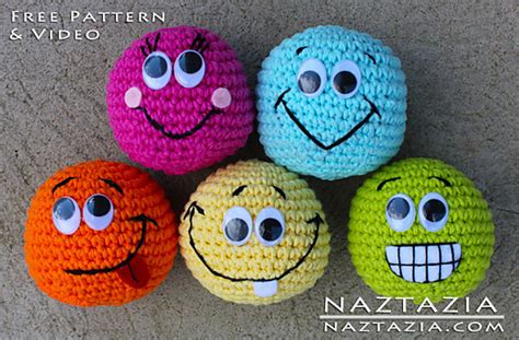 Ravelry: Basic Beginner Amigurumi Smiley Face Ball pattern by Naztazia