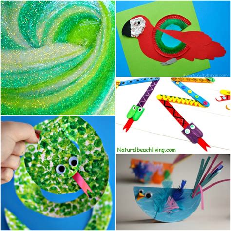 12+ Amazing Rainforest Crafts Kids Can Make - Natural Beach Living