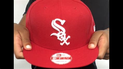 White Sox 'TEAM-BASIC SNAPBACK' Red-White Hat by New Era - YouTube