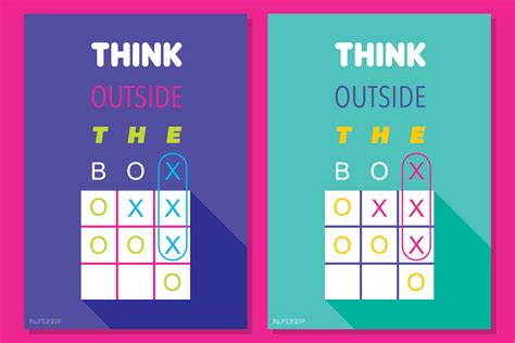 Think Outside the Box Poster - PAPERZIP