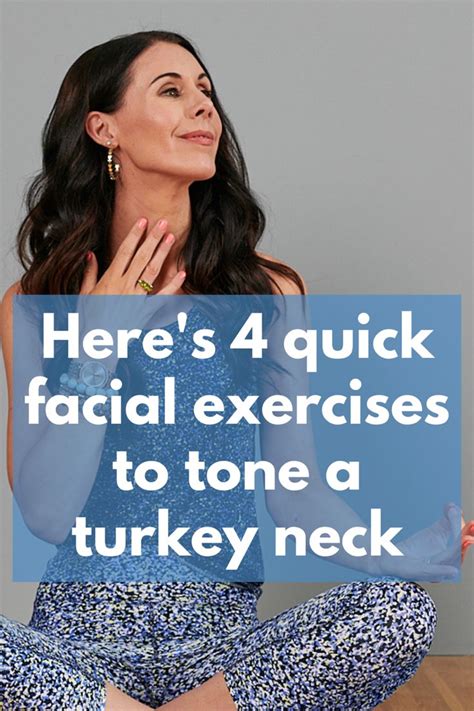 Tone a turkey neck with these quick facial exercises in 2023 | Facial ...