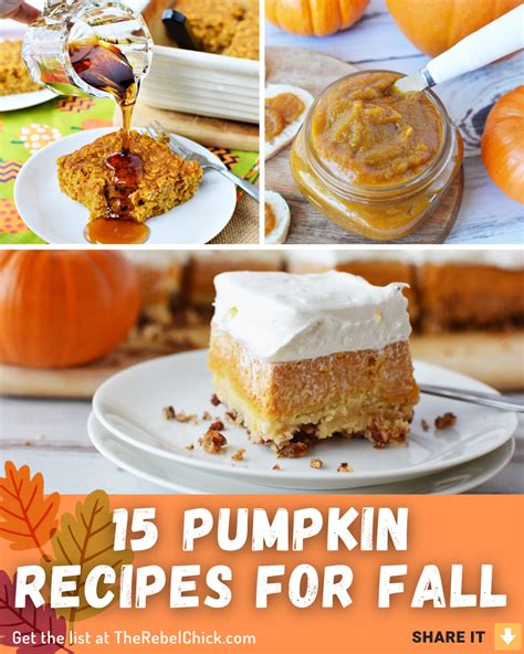 15 Pumpkin Recipes for the Fall Holidays - The Rebel Chick