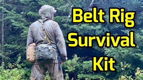 Survival Belt Rig with 7L Combat Backpack and ALICE Gear - YouTube