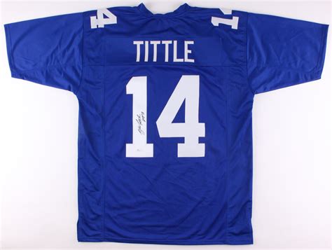 Y. A. Tittle Signed Giants Jersey Inscribed "HOF 71" (JSA COA ...