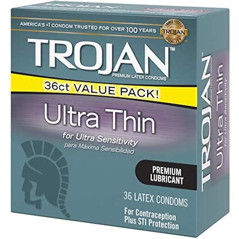 Trojan Condoms Ultra Thin Lubricated 36ct Health & Personal Care | eBay