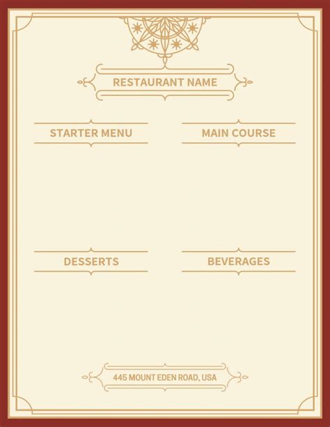 Blank Menu Background Design - Ideas & Examples