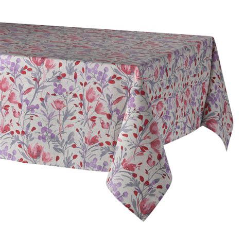 LILLE Acrylic Coated French Provence Tablecloth - French Oilcloth Indoor Outdoor Table Decor ...