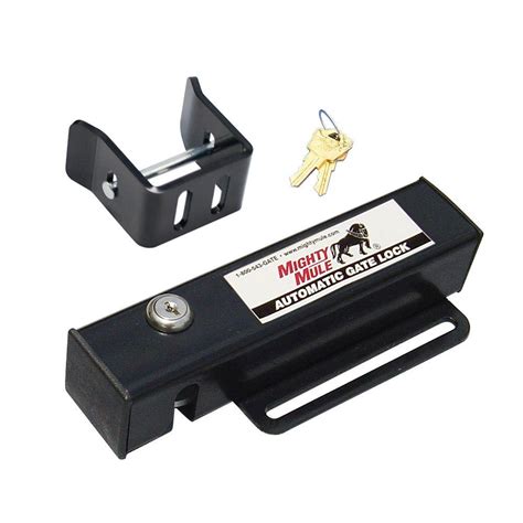 Mighty Mule Automatic Gate Lock for Single and Dual Swing Gate Openers-FM143 - The Home Depot