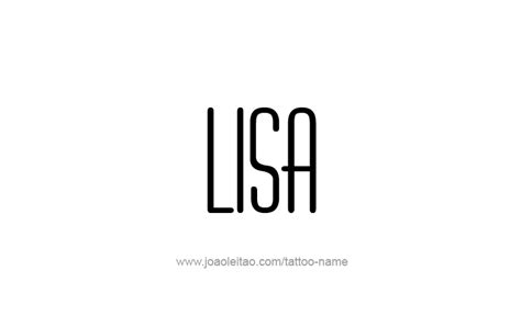 Lisa Name Tattoo Designs