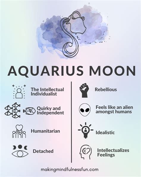 Aquarius Moon Sign in 2024 | Moon in aquarius, Aquarius moon sign, Aquarius