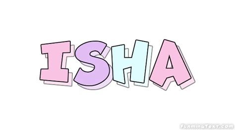 Isha Logo | Free Name Design Tool from Flaming Text