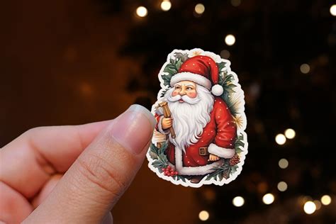 Christmas Stickers Printable - Santa Claus Sticker