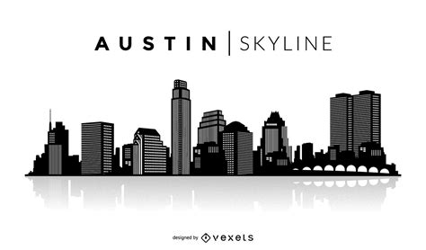 Austin Silhouette Skyline Vector Download