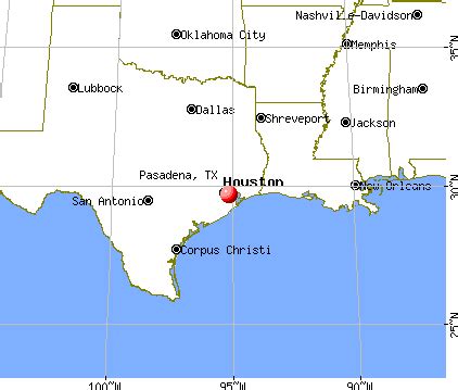 Pasadena, Texas Map