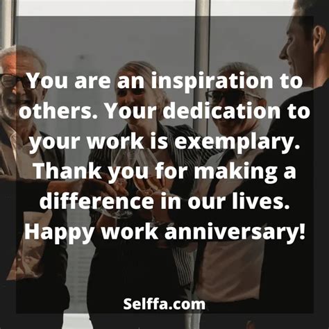 132 Happy Work Anniversary Quotes - SELFFA