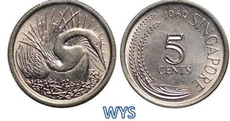 OLD COIN: SINGAPORE 5 CENT