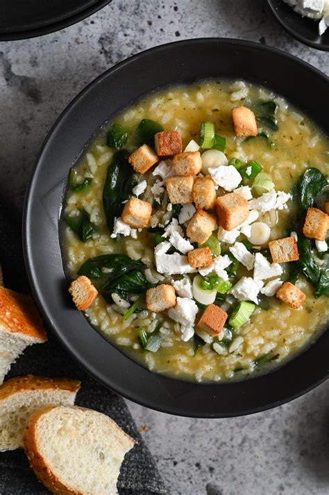 Spinach and rice soup (Σούπα με σπανάκι και ρύζι) - Mia Kouppa: Taking the guesswork out of ...