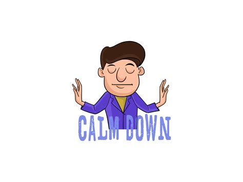 Man Saying Calm Down Sticker Design by Indian Stickers on Dribbble