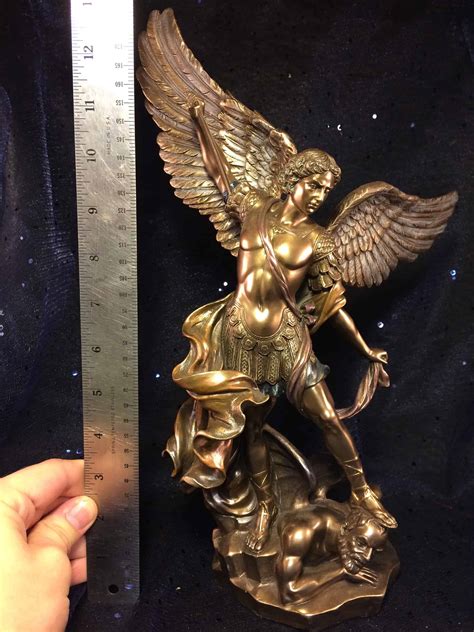 Archangel Michael 13.5″ Bronze Resin Statue | Inspirit Crystals