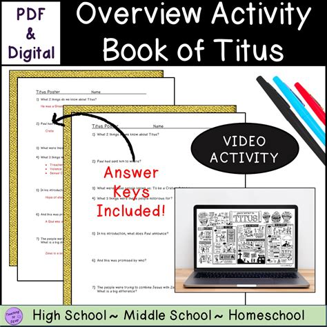 Titus Bible Summary Overview Activity Questions | Made By Teachers