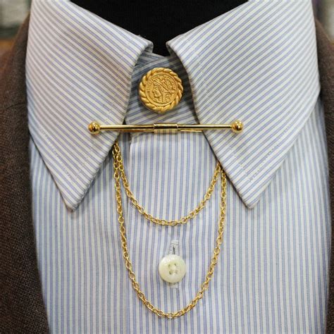 Gold Color Collar Pin, Collar Bar, Shirt Collar Clips, Men's Collar Tie ...