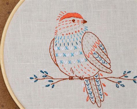 Bird hand embroidery pattern | Craftsy #Handembroidery | Birds embroidery designs, Embroidery ...