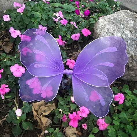 Purple Fairy Wings Halloween Costume Faerie Princess Butterfly | Etsy