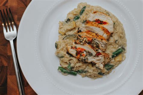 Healthy & Delicious Stuffed Chicken & Risotto - Just Met Jess