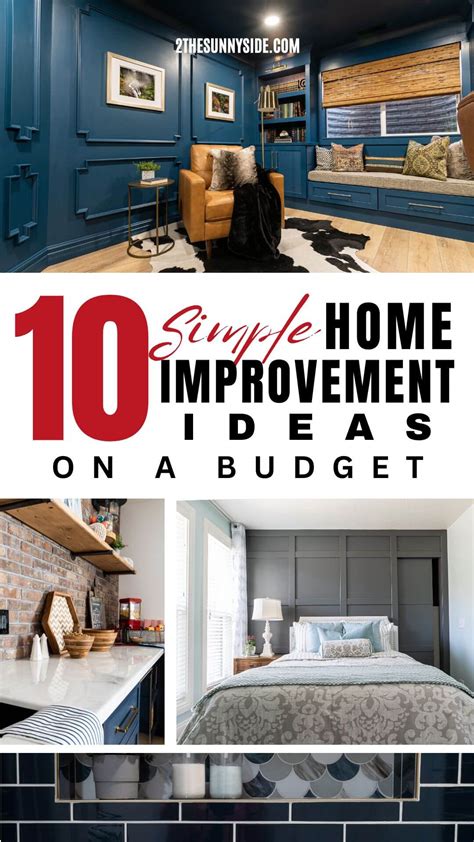 10 Sensational Home Improvement Ideas on a Budget | Sunny Side Design