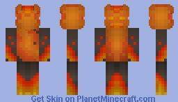 Fire Elemental Minecraft Skin