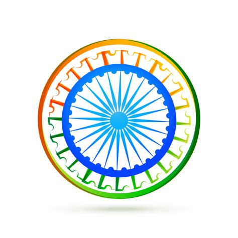 indian flag design concept with blue wheel 456429 Vector Art at Vecteezy