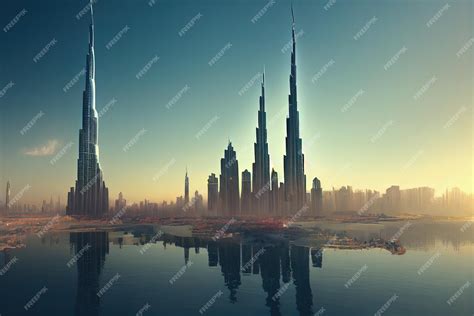 Premium Photo | Dubai United Arab Emirates The city of the future with ...