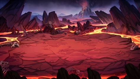 Anime Lava Background