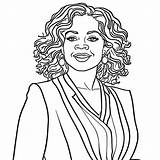 Oprah Coloring Pages sketch template