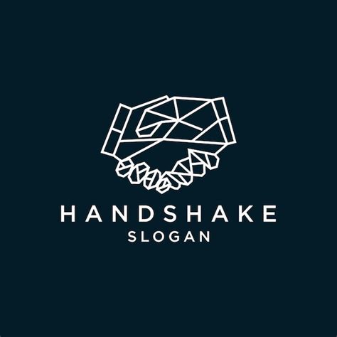 Premium Vector | Hand Shake logo design icon template