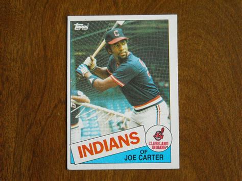 Joe Carter of Cleveland Indians Card No. 694 - 1985 Topps Baseball Card