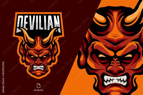 red devil mascot logo character Stock Vector | Adobe Stock