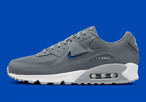 Nike Air Max 90 Jewel "Grey/Royal Blue" FN8005-001 | SneakerNews.com