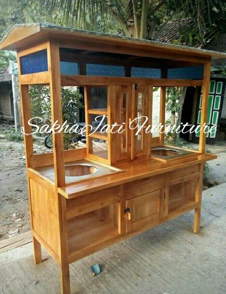 Jual gerobak bakso kayu jati di Lapak Sakha Jati Furniture Jepara | Bukalapak