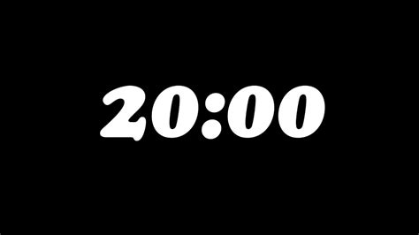 20 Minute Timer With Loud Alarm - YouTube