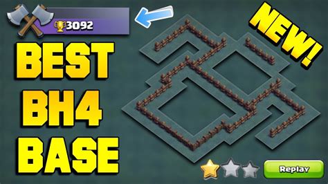 BEST BUILDER HALL 4 BASE / BH4 BASE WITH DEFENSE REPLAYS! | BEST BH4 ...