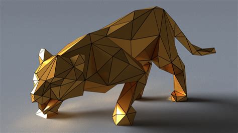 Tiger lowpoly 3D print model Low-poly 3D model 3D Model $10 - .stl .obj .fbx .dxf .3ds .unknown ...