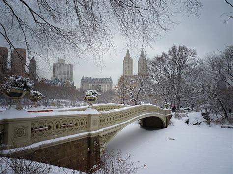 Bow Bridge Central Park in Winter Photograph by Vivienne Gucwa | Pixels