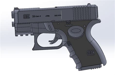 3D file Airsoft Glock 26 Stl 🔫・3D printer model to download・Cults