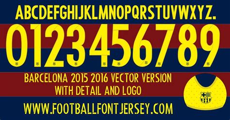 Barcelona | Football Font Jersey