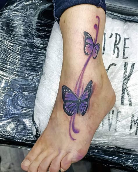 Top 61 Best Purple Butterfly Tattoo Ideas - [2021 Inspiration Guide]